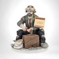 SIGNED Emmett Kelly Jr. Peanut Butter Figurine, Limited Edition, Clown Collectible, Vintage 1984