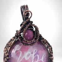 Handmade Copper Wire Wrapped 'Hope' Pendant | Inspirational Jewelry | Artisan Crafted Necklace | Unique Gift for Her