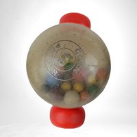 Vintage Fisher-Price Corn Popper Push Toy, 1960s Classic Baby Toy, Retro Playroom Decor, Gift for Collector