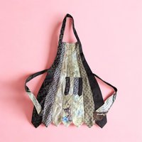 Upcycled Necktie Apron | Handmade from Vintage Ties | Unique Kitchen Apron | Eco-Friendly Gift | Retro Apron