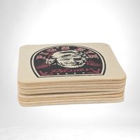 Set of 9 Vintage Pig's Eye Pilsner Beer Coasters |  Collectible Beer Coasters | Minnesota Brewing History |  Bar Decor