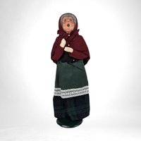 Rare 1989 Byers' Choice Caroler Figure with Stand - Christmas Decor & Collector's Item