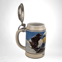 Vintage 1989 Budweiser Anheuser Busch Bald Eagle Stein | Collectible Beer Stein | Americana Decor