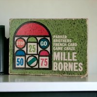 Vintage 1962 Parker Brothers Mille Bornes Card Game - French Racing Game - Retro Family Fun