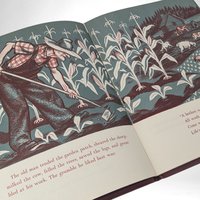 1953 Journey Cake, Ho! by Ruth Sawyer, Illustrated by Robert McCloskey - Vintage Children's Book - Hardcover Book - Mid-Century Kids Book