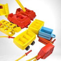 Vintage 1973 Playskool Rescue Center Playset - 470, with Accessories
