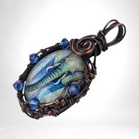 Handmade Copper Wire Wrapped Elephant Pendant | Unique Artisan Jewelry | Nature-Inspired Necklace | Bohemian Style Gift for Animal Lovers