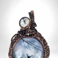 Copper Wire Wrapped Moose Pendant | Handmade Artisan Jewelry | Nature-Inspired Necklace | Unique Gift for Wildlife Lovers