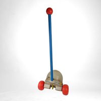 Vintage Fisher-Price Corn Popper Push Toy, 1960s Classic Baby Toy, Retro Playroom Decor, Gift for Collector