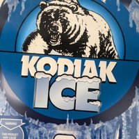 Vintage Kodiak Long Cut Ice Metal Sign, Bad Thermometer