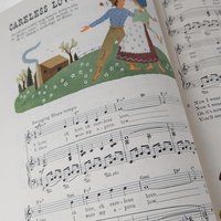 Vintage Fireside Book of Folk Songs | Hardcover Music Book | Classic American Folk Music | Collectible Songbook