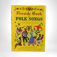 Vintage Fireside Book of Folk Songs | Hardcover Music Book | Classic American Folk Music | Collectible Songbook