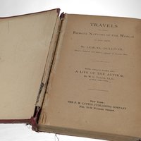 Rare Antique "Gulliver's Travels" by Jonathan Swift | 1800s Hardcover