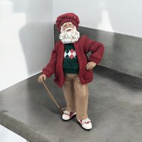 Vintage Possible Dreams Golfing Santa Figurine | Christmas Decor | Santa Claus Collectible | Golfer Gift
