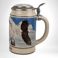 Vintage 1989 Budweiser Anheuser Busch Bald Eagle Stein | Collectible Beer Stein | Americana Decor