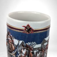 Vintage 1989 Anheuser-Busch Collector Stein "The Hitch on a Winter's Evening" | Beer Stein | Holiday Decor