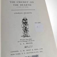1968 Vintage "A Christmas Carol & Cricket on the Hearth" by Charles Dickens | Hardcover | Illustrated | Ex-Library Book | Holiday Classic