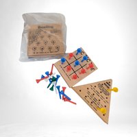 Vintage 1980s Wood and Peg Puzzles Set of 3 | Brain Teasers | Educational Toys
