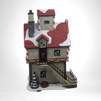 Vintage 2002 St. Nicholas Square Sprinkles Candy Factory Village House with Light - Christmas Decor