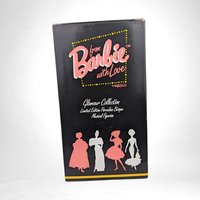 Vintage 1991 Brunette Barbie "Solo in the Spotlight" Music Box Figurine - 10" Ceramic, Excellent Condition w/ Box