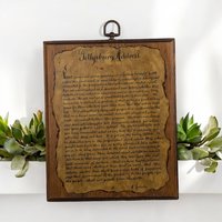 Vintage Gettysburg Address Wooden Plaque - Wall Hanging - American History Decor