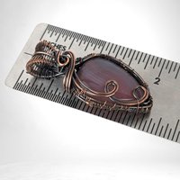 Handmade Copper Wire Wrapped Montana Agate Pendant, Unique Artisan Jewelry, Nature Inspired Gift