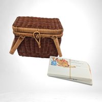 Vintage Avon Sweet Treats Recipe Basket with Cards | Retro Kitchen Decor | Gift for Bakers | Cottagecore Decor | 1990s Nostalgia
