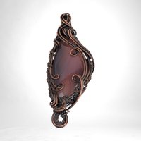 Handmade Wire Wrapped Copper Labradorite Pendant | Unique Gemstone Jewelry | Artisan Crafted Necklace | Bohemian Style Accessory