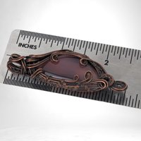Handmade Wire Wrapped Copper Labradorite Pendant | Unique Gemstone Jewelry | Artisan Crafted Necklace | Bohemian Style Accessory