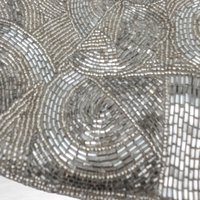 Vintage Silver Beaded Purse | Made in China | WPL11403 | Evening Bag | Unique Gift