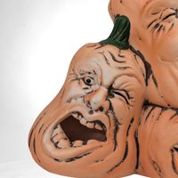 Vintage Ceramic Jack O' Lantern Pile Candle Holder | 5 1/2" Tall | Halloween Decor | Fall Centerpiece