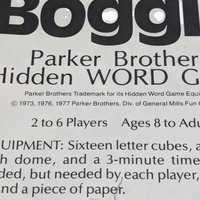 Vintage 1977 Parker Brothers Boggle Game - Complete with Instructions - Word Game - Family Game Night