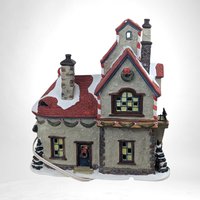 Vintage 2002 St. Nicholas Square Sprinkles Candy Factory Village House with Light - Christmas Decor