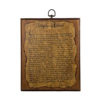 Vintage Gettysburg Address Wooden Plaque - Wall Hanging - American History Decor
