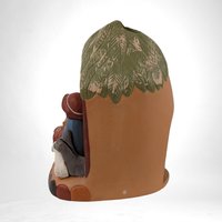 Vintage Peruvian Nativity Clay Candle Holder, 10,000 Villages, Fair Trade, Home Decor, Christmas Gift
