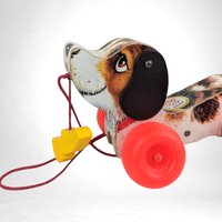 Vintage Pull Toy Dog - Charming Retro Playmate - Perfect for Collectors & Toddlers