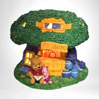Vintage Disney Winnie the Pooh Mr. Sanders Treehouse Night Light - Retro Nursery Decor