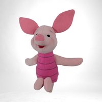 Vintage Mattel Piglet Plush 12" - Winnie the Pooh - Collectible Toy - Nostalgic Gift