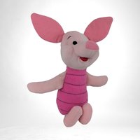 Vintage Mattel Piglet Plush 12" - Winnie the Pooh - Collectible Toy - Nostalgic Gift