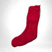 Vintage Santa in Chimney Needlepoint Christmas Stocking, 20", Hand-Stitched Holiday Decor