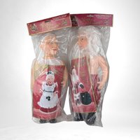 Vintage 1998 Mistletoe Memories Santa and Mrs. Claus Dolls with Crochet Pattern, Christmas Decorations