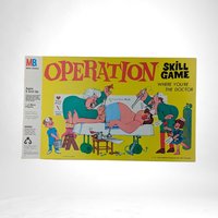 Vintage 1965 Operation Game with Smoking Doctor, Classic Board Game, Collectible Toy, Gift for Collectors