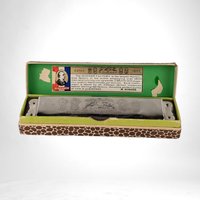 Vintage M. Hohner The Echo Harmonica - 5 1/2" - German Made - Collectible Musical Instrument - Untested