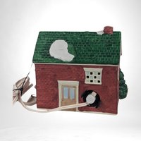 Vintage 1990 Rex and Lee Brown Sons Village House | Lighted Christmas Village | Ceramic Christmas House | Holiday Decor