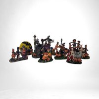 Vintage Halloween Village Accessories | Spooky Town Collection | Resin Figures | Halloween Decor