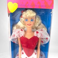 1991 Mattel Pretty Hearts Barbie Doll | New in Package | Vintage Barbie Collectible | Special Edition