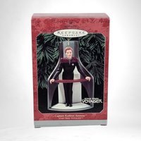 1998 Hallmark Star Trek Captain Kathryn Janeway Ornament | Vintage Star Trek Ornament | Collectible Star Trek Ornament | Holiday Decor