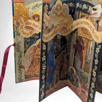 Vintage Pop-Up Book | The Story of the First Christmas Carousel | Illustrated by Ruth Sanderson | Children's Book