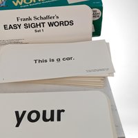 Vintage 1987 Frank Schaffer Easy Sight Words Sets 1 & 2, Complete, Educational Toys, Early Learning