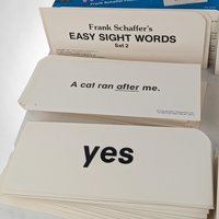 Vintage 1987 Frank Schaffer Easy Sight Words Sets 1 & 2, Complete, Educational Toys, Early Learning